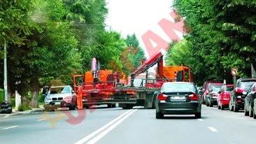 Masinile au fost luate cu asalt pe Calea Floreasca