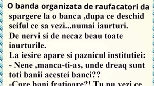 BANC | O bandă dă o spargere la o bancă și găsesc în seif numai iaurturi: "Unde-s banii?"