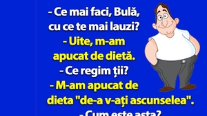 BANC | Bulă se apucă de dieta "de-a v-ați ascunselea"