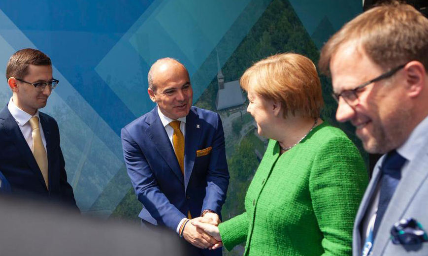 Rareș Bogdan, întrevedere cu Angela Merkel la Sibiu: „Locul nostru este în prima linie”