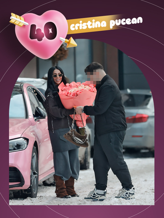 Bianca Drăgușanu, Cristina Pucean și Ramona Olaru, răsfățate peste măsură! Top 40 iubăreți cu brațele pline de flori, de Valentine’s Day