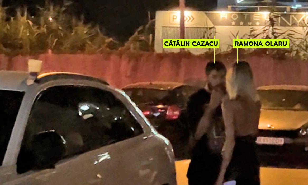 Cătălin Cazacu și Ramona Olaru, discuție aprinsă în parcare (Foto: CANCAN.RO)