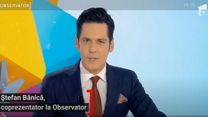 Ștefan Bănică, la pupitrul știrilor Antenei 1, împreună cu Sandra Stoicescu. Cum rămâne cu X Factor