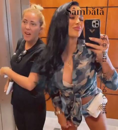Daniela Crudu, surprinsă ca-n filmele pentru adulți în timp ce purta un costum de baie minuscul. Sora ei a numărat un teanc de valută pe muzica lui Alex Velea | VIDEO
