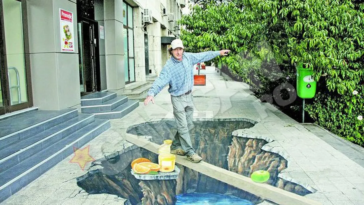 Piedone vrea arta moderna in Oraselul Copiilor! Picturile 3D au cucerit Capitala