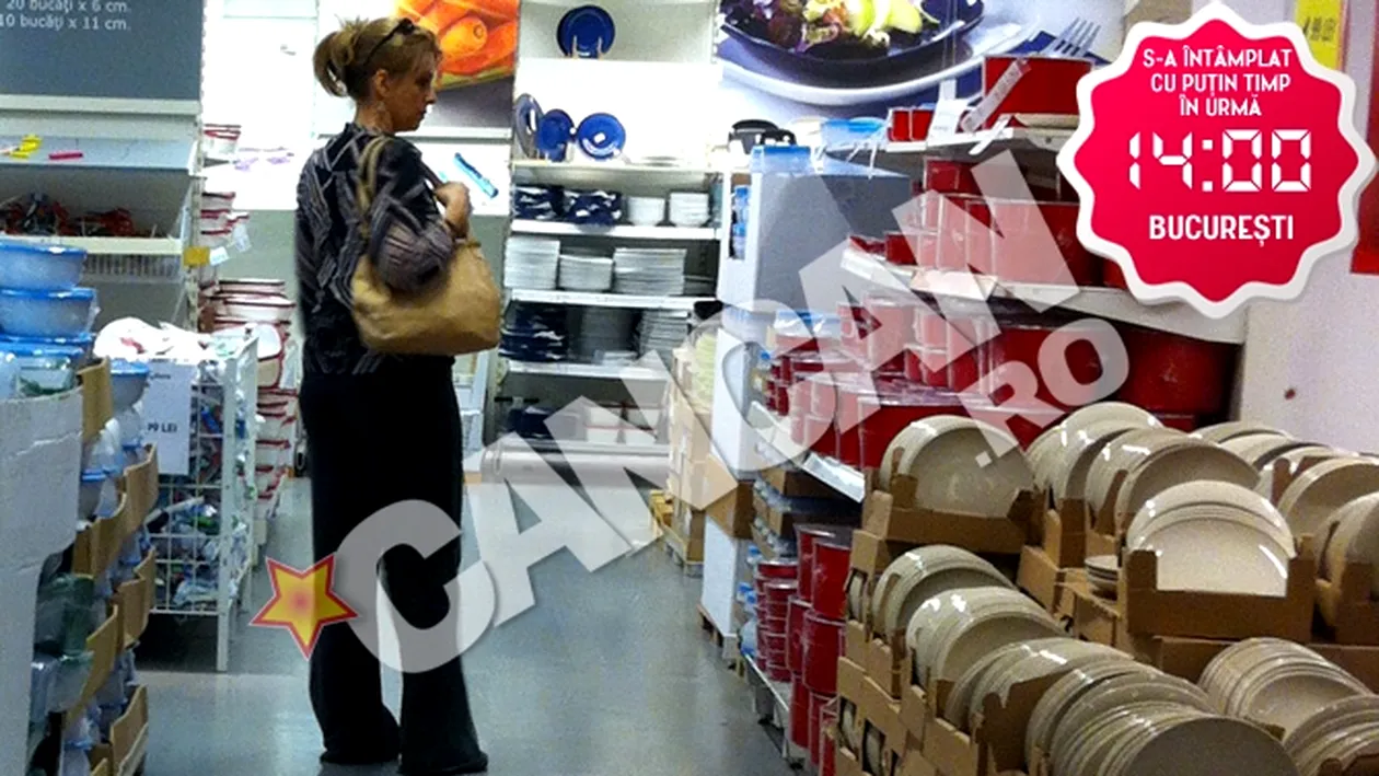 Bianca Brad face shopping... gospodaresc. A dat iama in oale sI farfurii