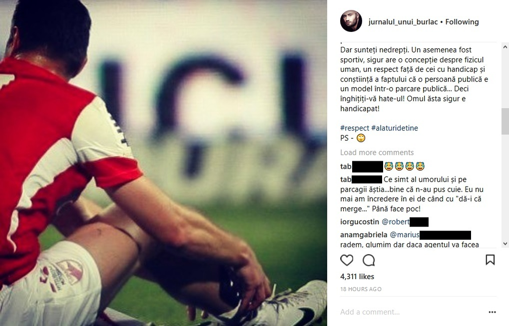 Mihai Bendeac, mesaj acid pentru un fotbalist celebru, după ce şi-a parcat bolidul pe locul destinat persoanelor cu handicap: „A jucat la Dinamo. Sigur are o concepţie despre fizicul uman, un respect…”