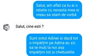 Bancul începutului de săptămână | Salut, am aflat că ai o relație cu nevastă-mea