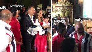 Primele imagini de la botezul fiului lui Nuţu Cămătaru