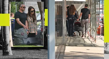 Primele imagini cu Reghe, Corina și micuțul Liam! Antrenorul și-a dus familia la Sanador pentru...