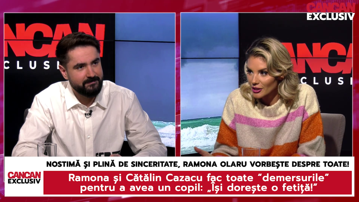 Ramona Olaru: "Mă aruncam cu capul înainte și am zis «eu îmi doresc un copil, nu contează că ăsta e prost de bubuie sau că e nepotrivit ca tată, eu îmi doresc un copil, într-un fel sau altul mă voi descurca să îl cresc»!" (Foto: captură video)