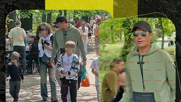 Radu Vâlcan, asaltat de copii și tentații la fiecare pas. Adela Popescu l-a lăsat „de izbeliște” în mijlocul haosului