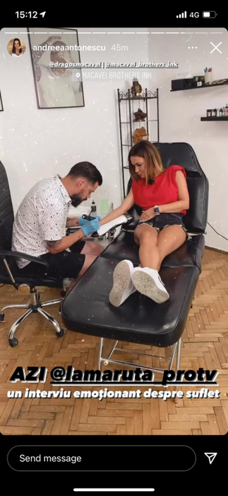 Andreea Antonescu are un nou tatuaj! Povestea emoționantă a numărului 57 de pe antebraț