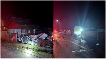 Accident cumplit în Suceava! Un bărbat a intrat cu mașina într-o autoutilitară și a murit pe loc