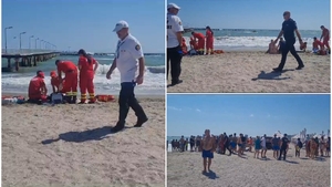 Dezastru pe plaja din Mamaia! Trei persoane au murit înecate, iar alte două au ajuns la spital