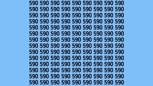 TEST IQ | Identificați numărul 580 din această imagine! Geniile reușesc în 5 secunde