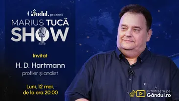 Marius Tucă Show începe luni, 12 mai, de la ora 20.00, live pe Gândul. Invitat: HD Hartmann