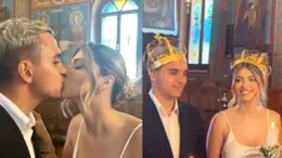Cristi Manea s-a căsătorit religios! Primele imagini cu fotbalistul și soția lui vloggeriță în biserică