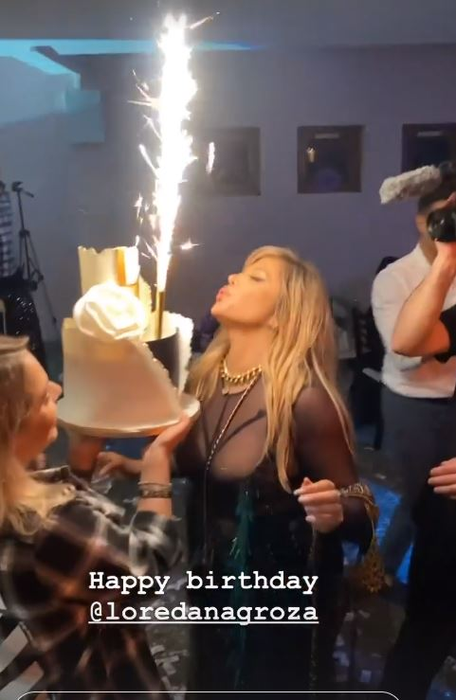 Loredana Groza, surprize după surprize de ziua ei! Sărbătorita a făcut duet cu Luis Gabriel și Prințesa de Aur la petrecerea de azi-noapte | FOTO & VIDEO