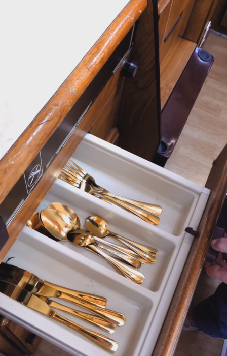 Cum arată autorulota de lux cu care călătorește Dana Rogoz. Are 2 paturi, o zonă de luat masa, dulapuri și sertare