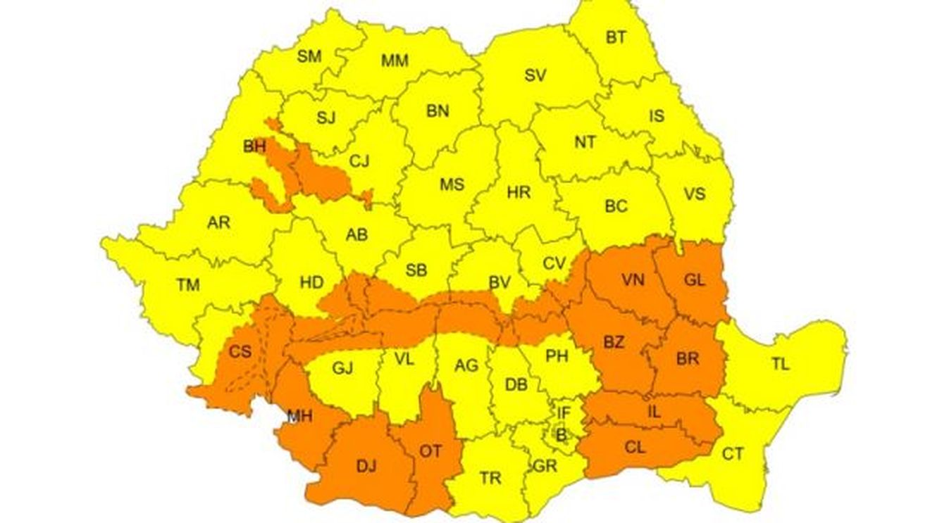 Nu scăpăm de ninsori. ANM a emis un cod portocaliu de vreme rea în mai multe regiuni din țară