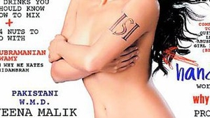 Scandal din cauza copertei "FHM" India. Nud si cu initialele serviciilor secrete pe brat