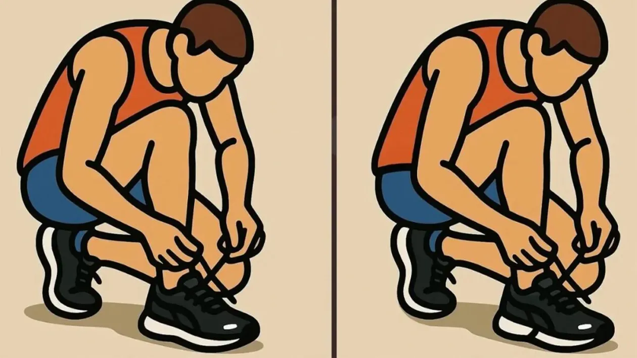 Test de logică | Identificați toate cele 3 diferențe dintre acești doi atleți din imagine