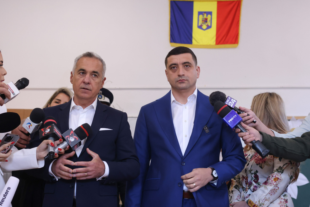George Simion și Călin Georgescu/ Sursa foto: Inquam Photos / George Călin