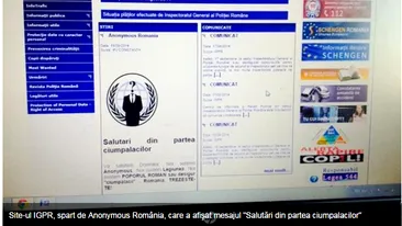 Hackerii Anonymos au spart situl Politiei Romane