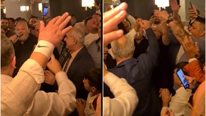 Dedicații pe bandă rulantă! Gigi Corsicanu, fostul lider al galeriei Rapid, show de zile mari alături de alți suporteri grei ai Clubului din Giulești
