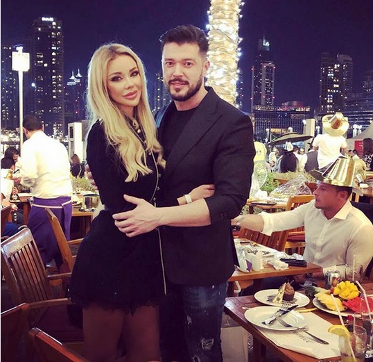 Victor Slav, alături de fosta soție, Bianca Drăgușanu