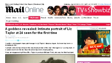 Prima fotografie nud cu Elizabeth Taylor a fost facuta publica!