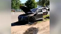 Un Audi Q7 s-a rupt în două, într-un accident înfiorător petrecut în Zalău! Ce s-a întâmplat cu șoferul