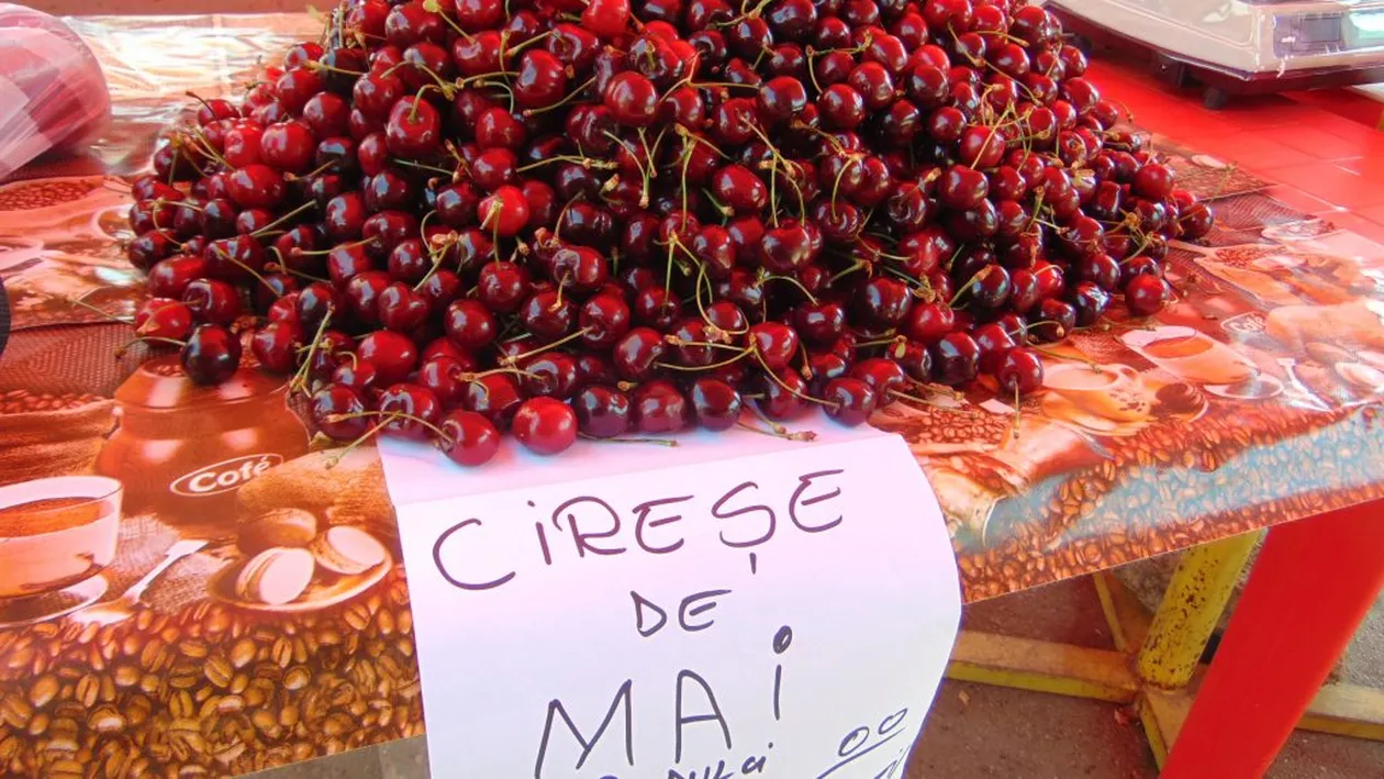 NU e banc! Au apărut cireșele în România: cât costa 1 kilogram