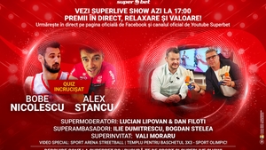 Urmărește AZI la 17:00, live online SuperLive Show, cea mai nouă emisiune de sport! Te așteaptă Ilie Dumitrescu și Bogdan Stelea