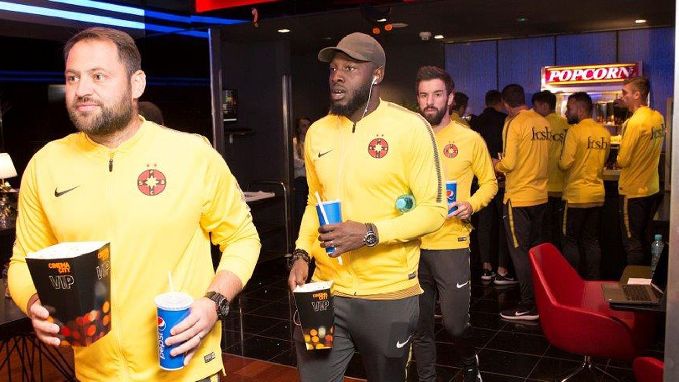 FCSB a vizionat în avanpremieră absolută comedia ,,Ghinionistul", alături de echipa filmului