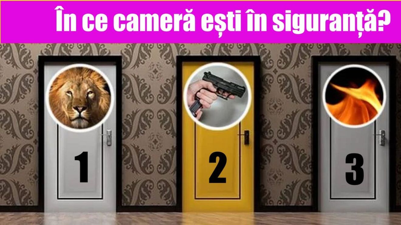 Test de inteligență! Un condamnat la moarte trebuie să aleagă una dintre cele 3 camere