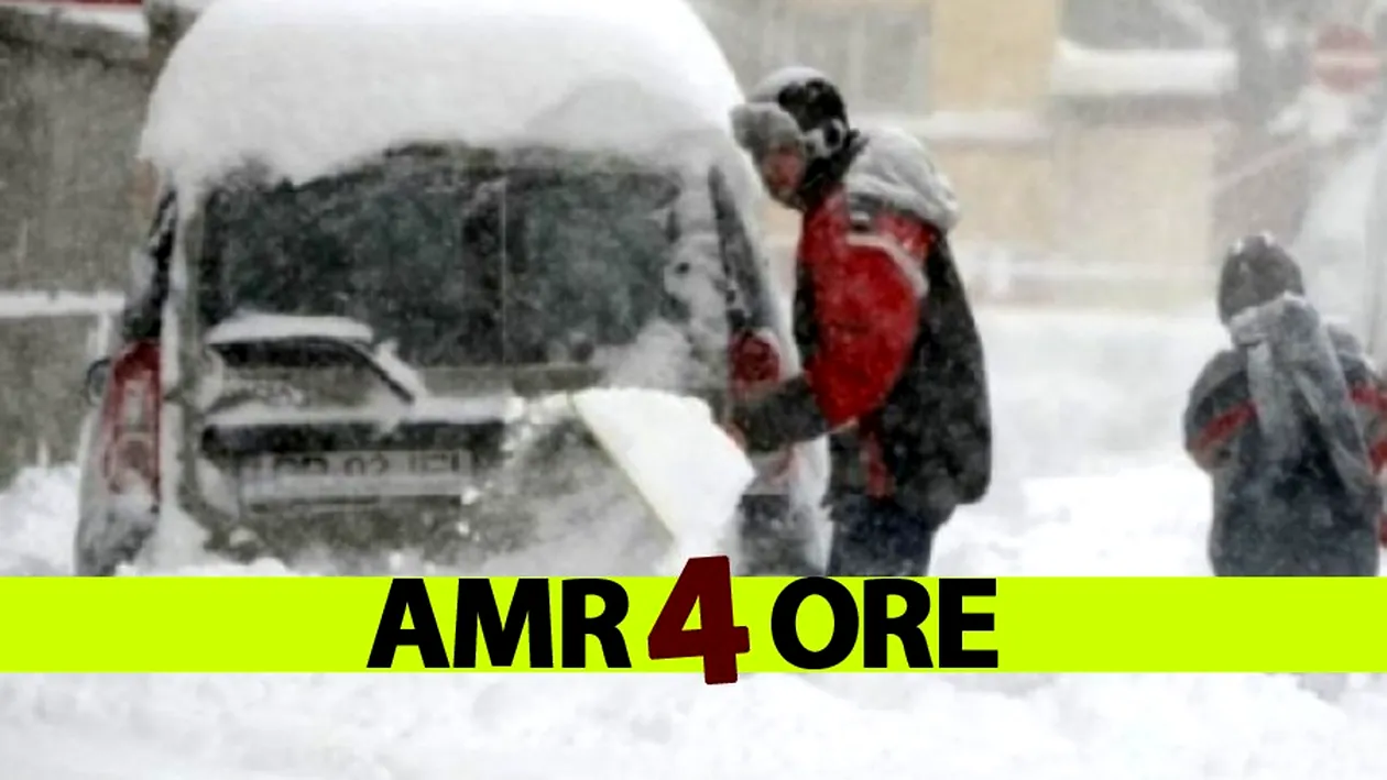 ANM anunță viscol, ninsori și temperaturi de -19 grade Celsius în România. Se întâmplă în câteva ore
