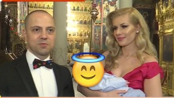 Dan Badea și-a botezat băiețelul! Soția lui a avut o apariție extrem de sexy