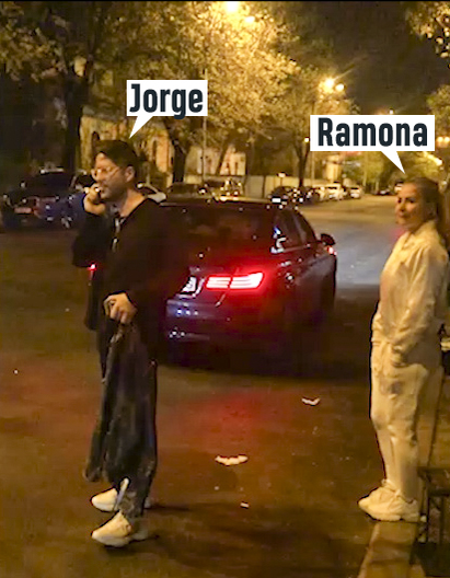 Jorge a sunat după un taxi