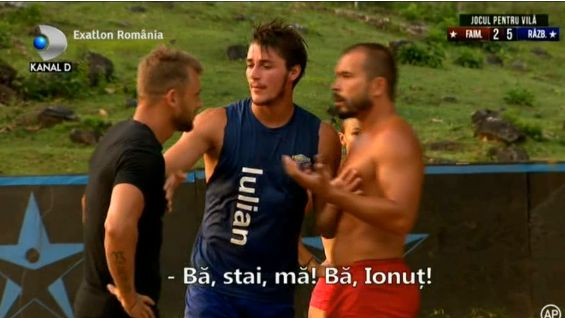 Exatlon, 8 noiembrie. Mirel Drăgan şi Ionuţ Jaguarul, la un pas să se ia la bătaie