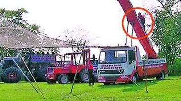 A cazut in cap de la 15 metri