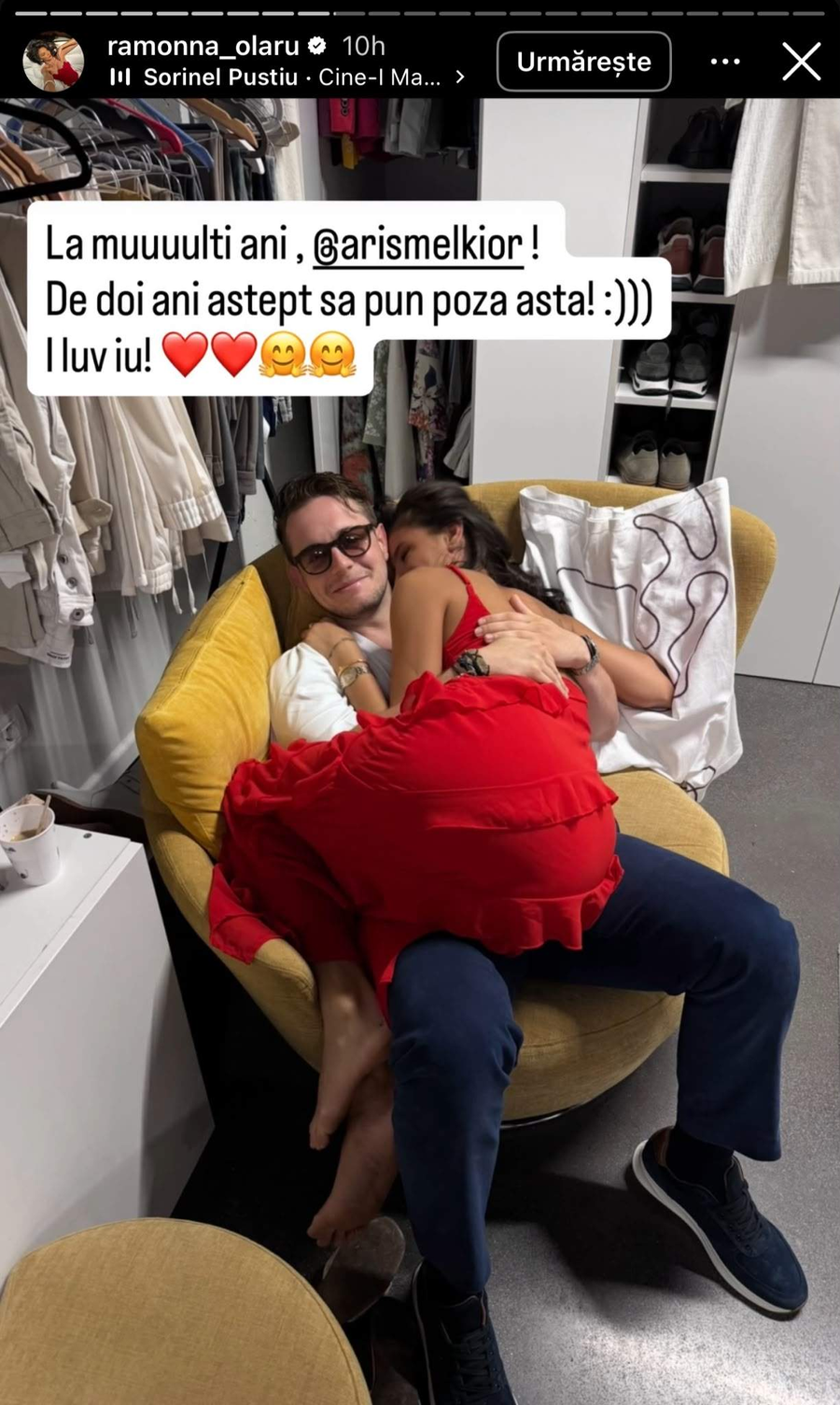 Ramona Olaru, urare pentru Aris Eram/ sursa foto: social media