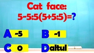 Test de inteligență pentru genii | Calculați 5-5:5(5+5:5) în cel mult 5 secunde!