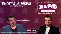 Mircea Bornescu vine la EXCLUSIV RAPID marți, 12 decembrie, de la ora 21.00