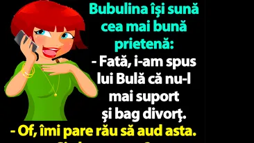 BANC | I-am spus lui Bulă că nu-l mai suport și bag divorț