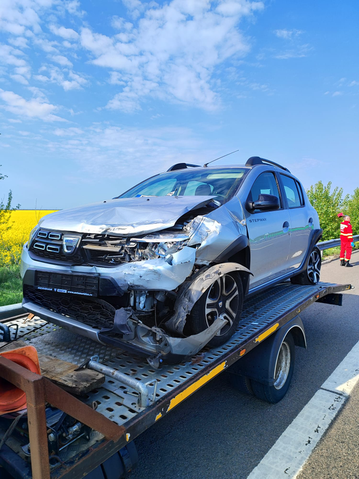 Vacanța de 1 Mai a început prost! Accident cu 6 mașini pe Autostrada A2, sensul Bucureşti – Constanţa