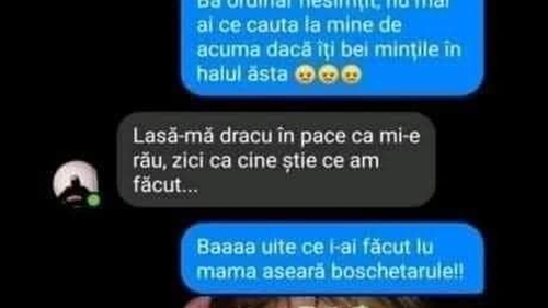 BANC | "Nu mai ai ce căuta la mine, dacă îți bei mințile în halul ăsta. Uite ce i-ai făcut lu' mama aseară!"