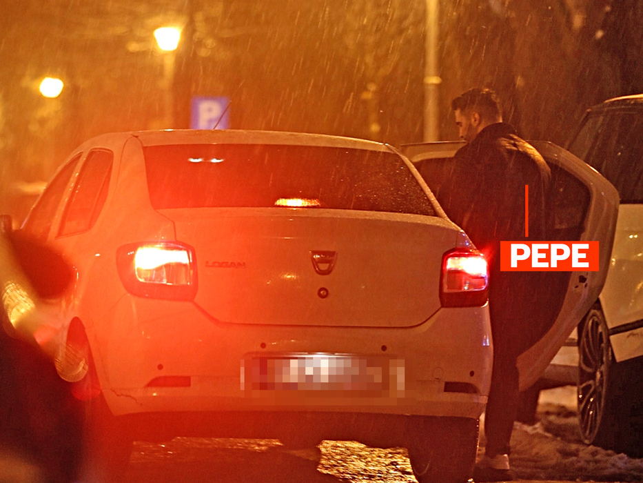 Pepe intră în mașină (SURSA FOTO: CANCAN.RO)