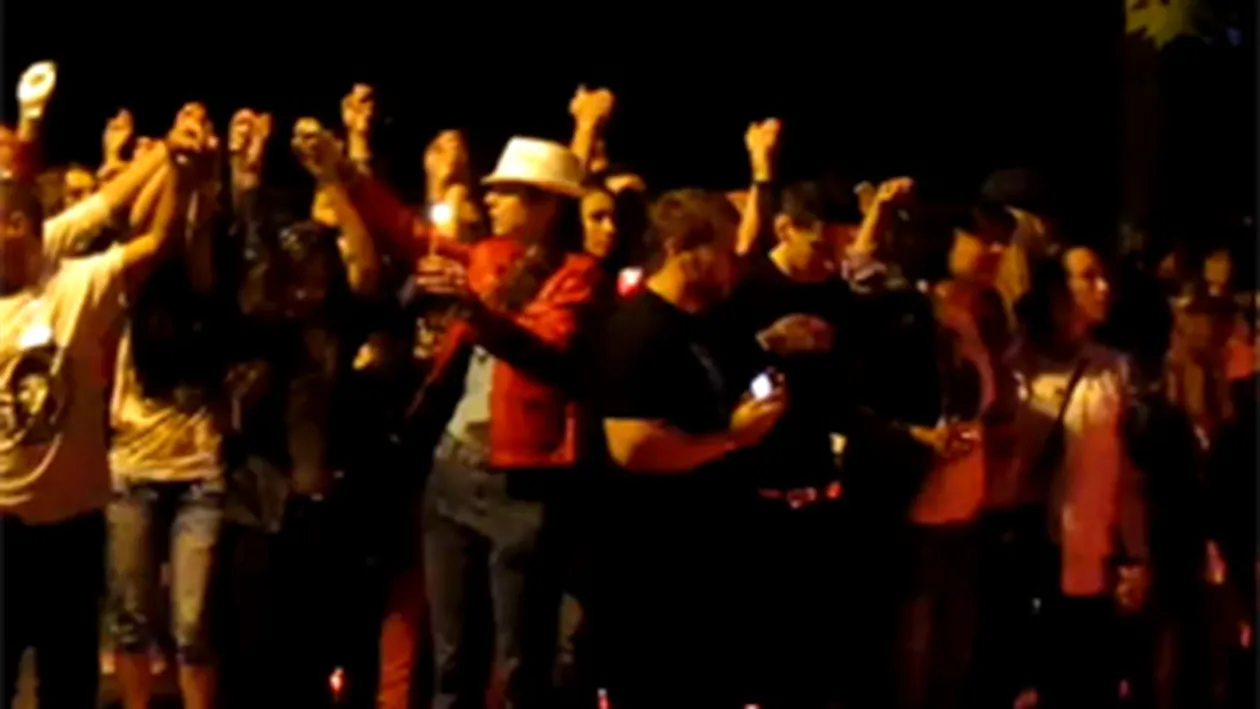 VIDEO Michael Jackson a fost comemorat de fanii din Bucuresti si Cluj